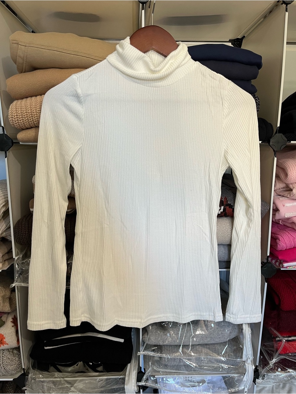 NWT Fuzzy Rib Knit Turtleneck